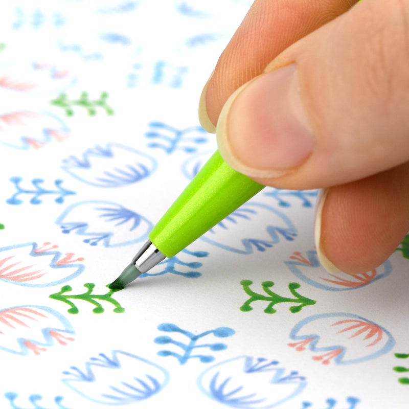 بنتل فرشاة قلم تسجيل من بينتيل آرتس، حبر أزرق بنفسجي، صندوق مكون من 12 قلمًا - Image 5